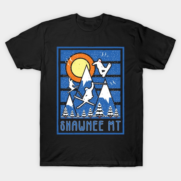 Shawnee Mountain ski resort in Pennsylvania T-Shirt by Niceartshop